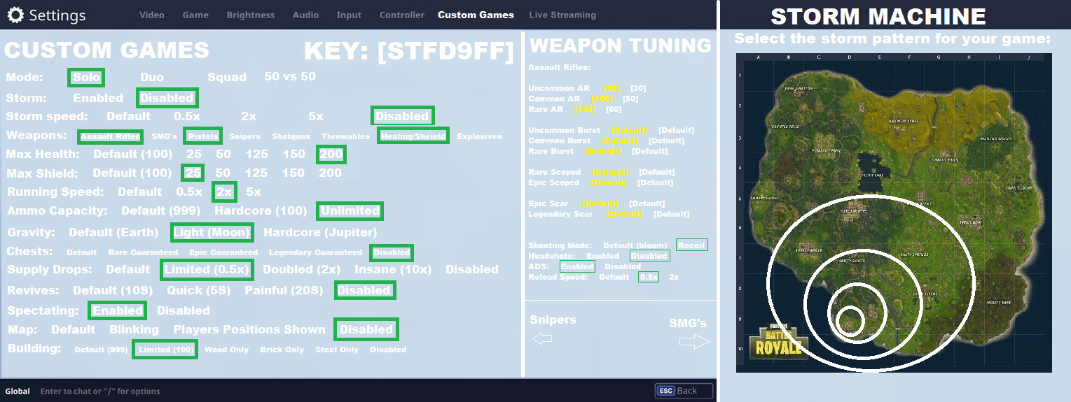 Custom Game Modes