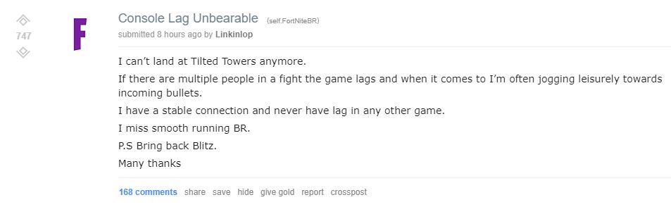 Fortnite battle royale lag issues