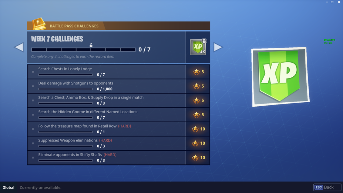 Fortnite Battle Royale Season 3 Week 7 Challenges