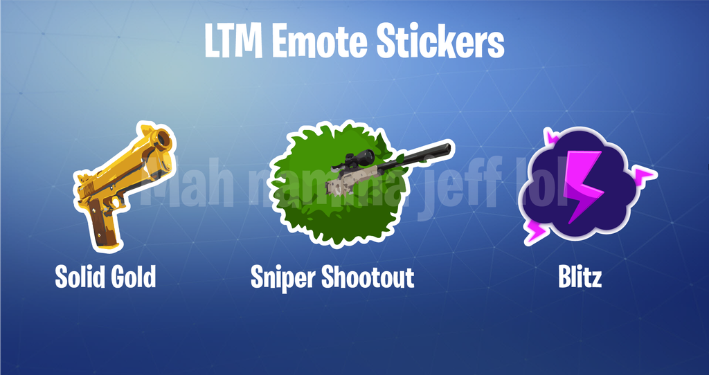Limited Time Mode Stickers for Fortnite Battle Royale