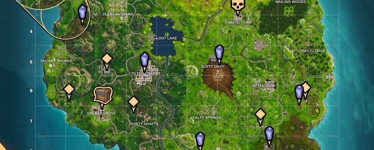 Cheat Sheet for Fortnite Battle Royale Season 4, Week 2