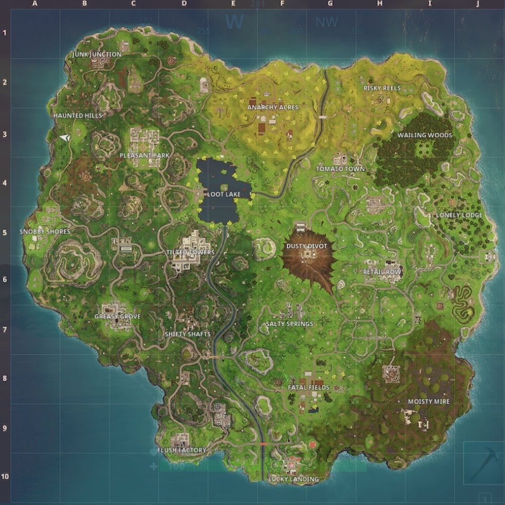 Fortnite Map Season 4 Version three v.4.0 meteor 