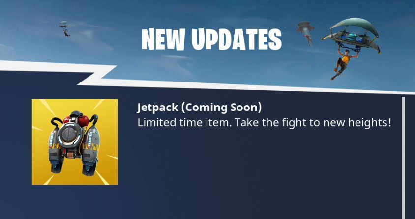 Jetpacks Fortnite Battle Royale