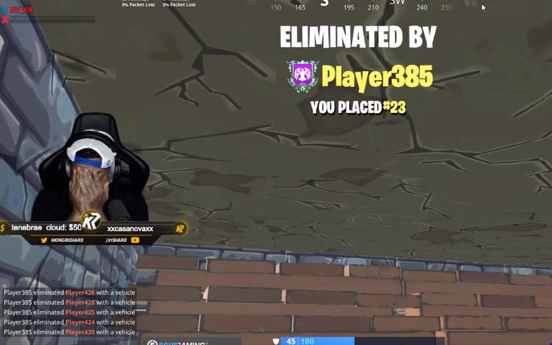 Bug in Fortnite Battle Royale