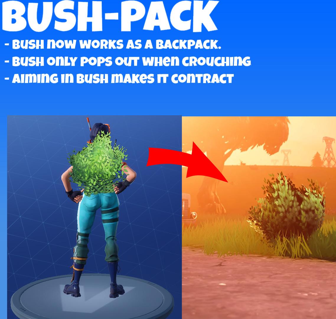 Bush Backpack Item in Fortnite Battle Royale