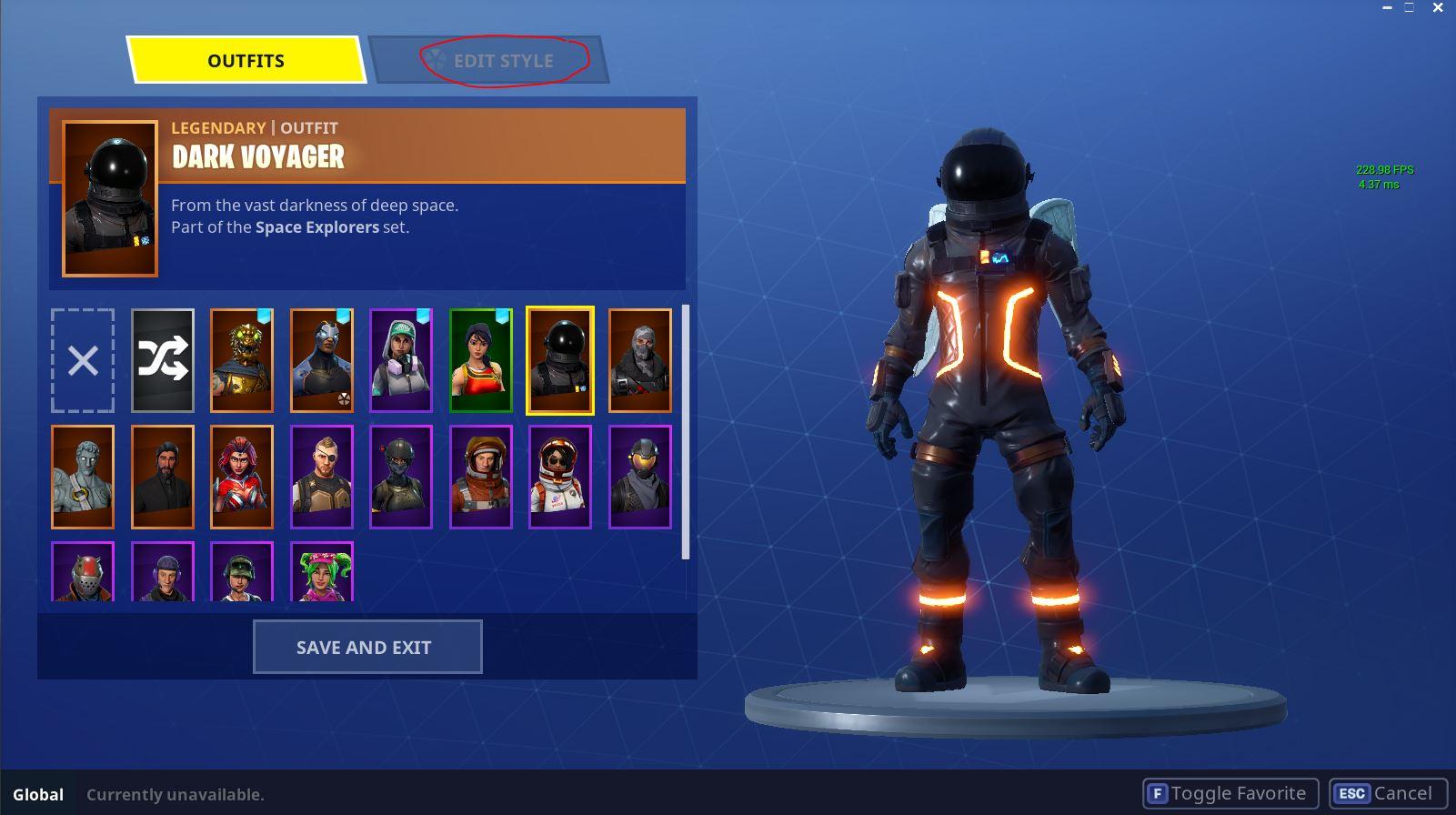 Editing Styles of Fortnite Skins Concept