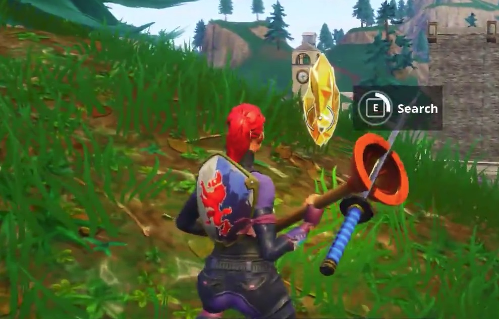 Follow Treasure map found in Pleasant Park Battle Star
