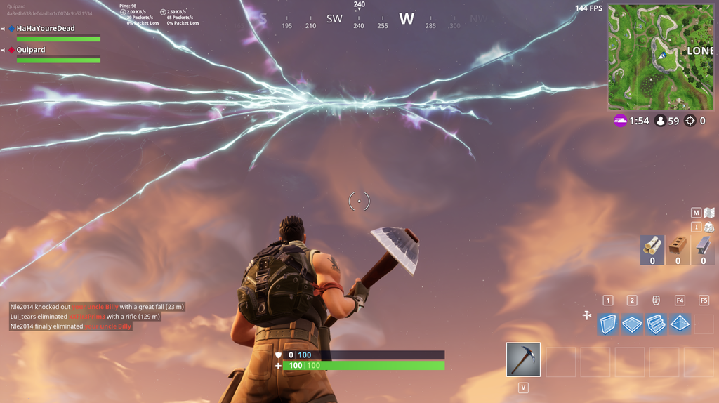 Fortnite Rocket Launch