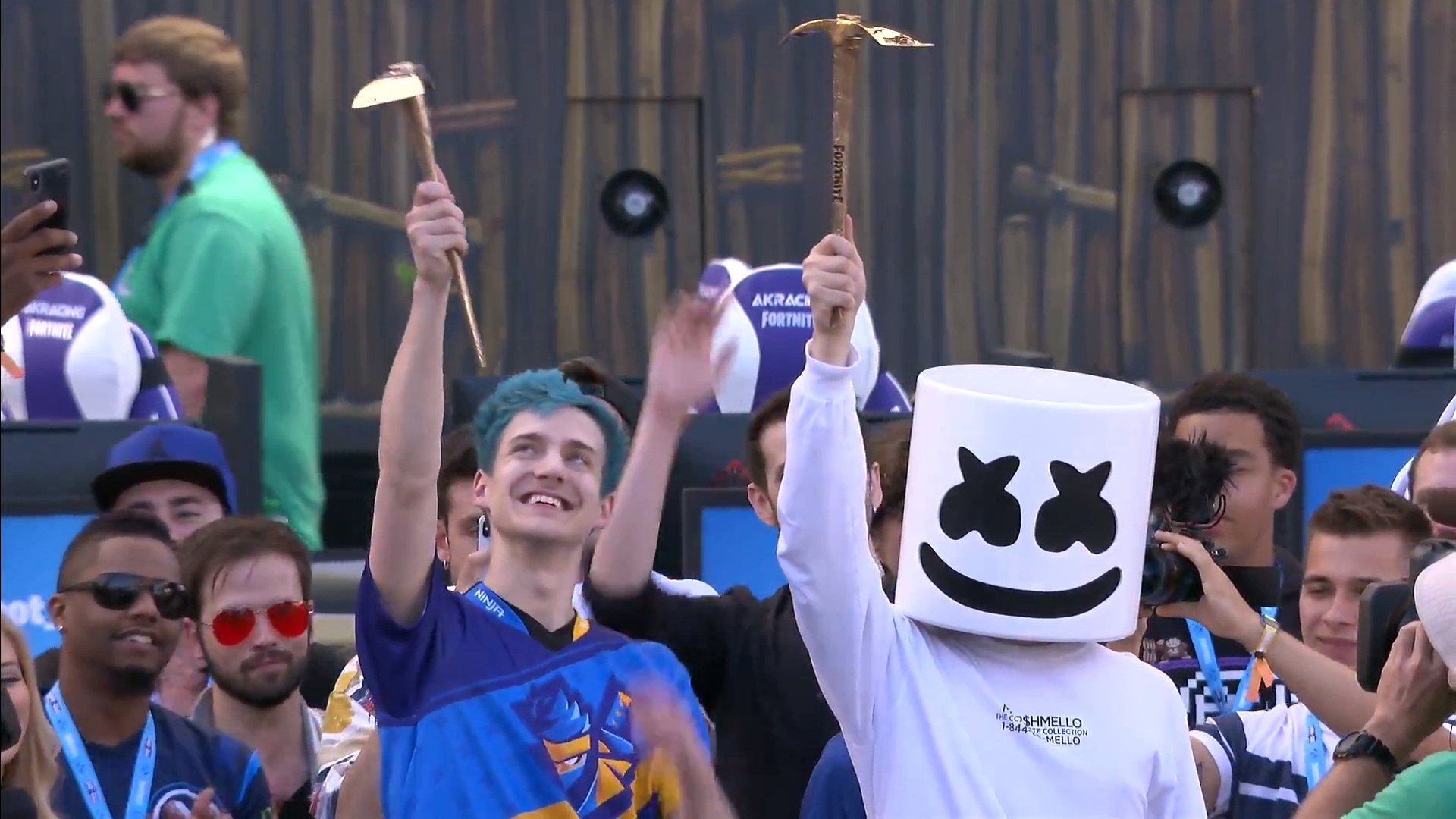 ninja and marshmello win