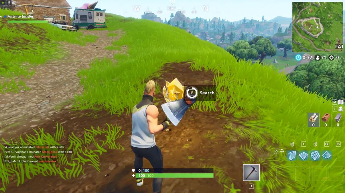 Follow Treasure map found in flush factory challenge location