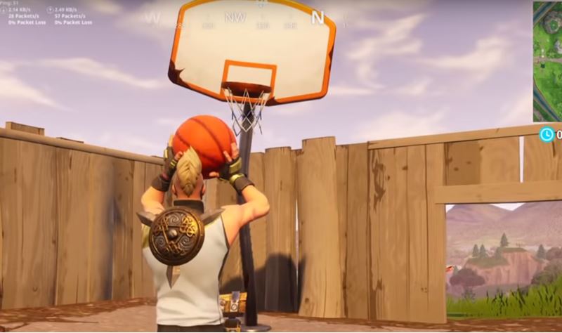 Basketball Hoops in Fortnite
