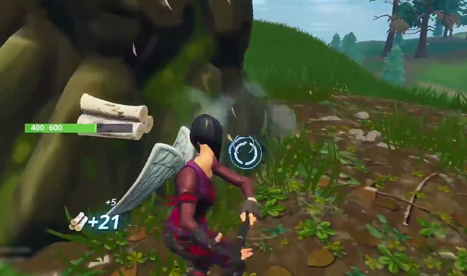 Harvesting Material in Fortnite