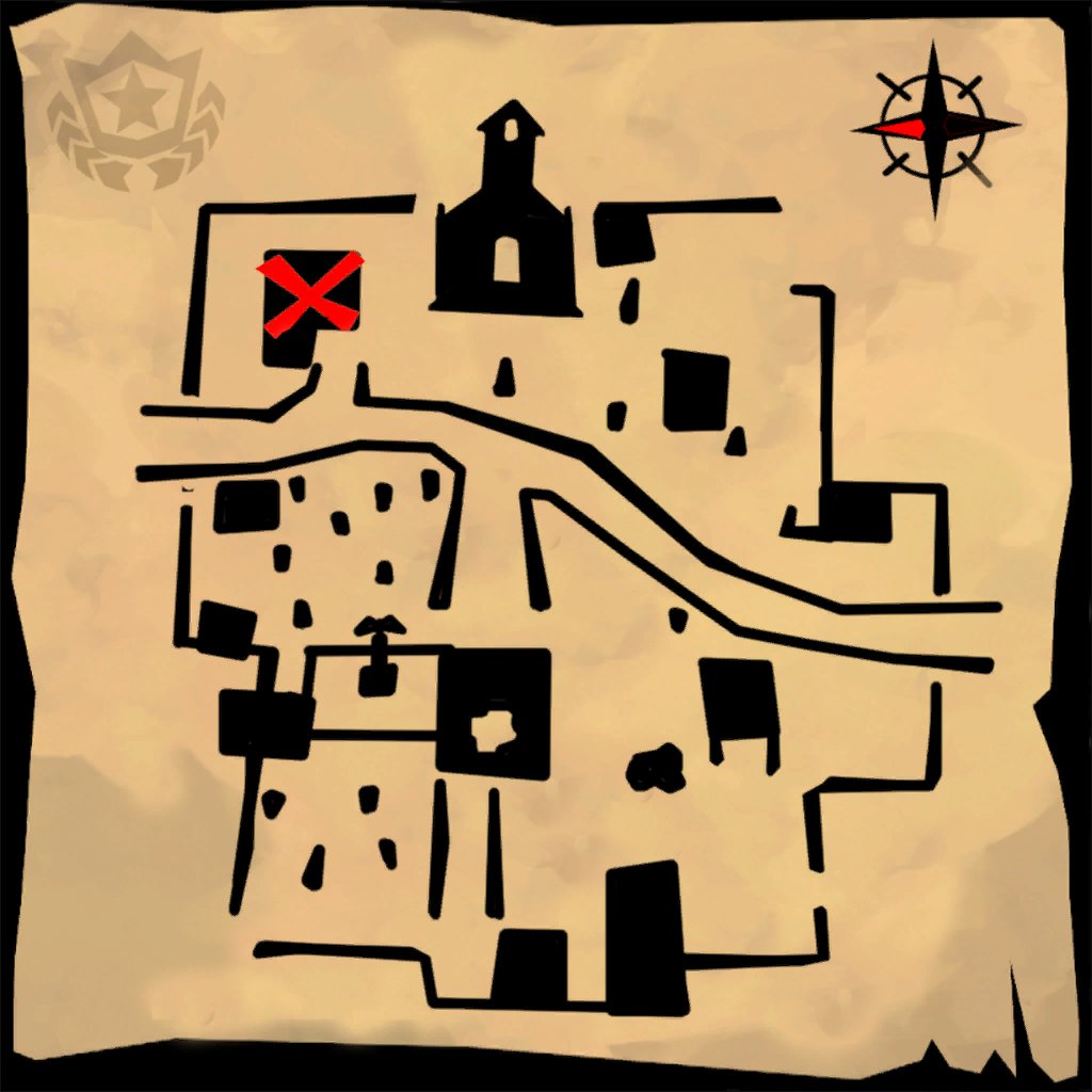 Snobby Shores Treasure Map for Season 5, Week 5