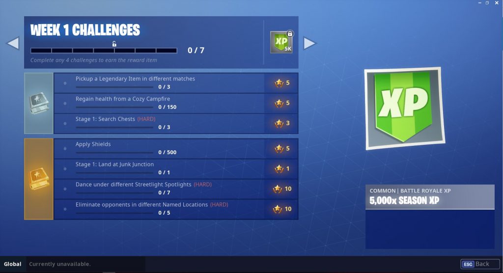 Fortnite Season 6, Week 1 Challenges