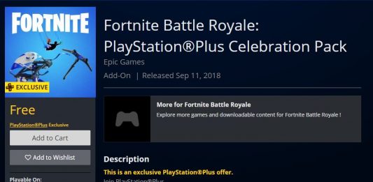 Fortnite battle royale ps celebration pack