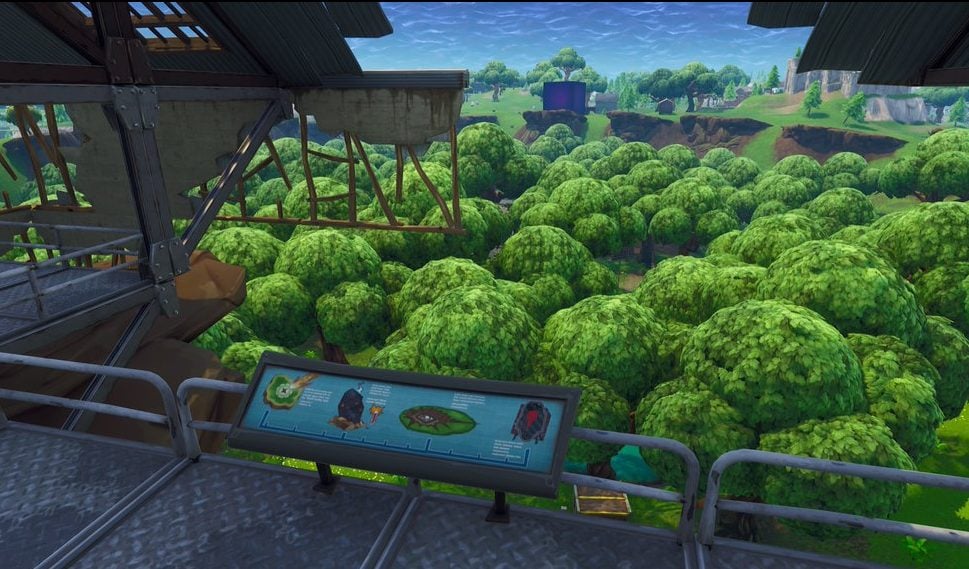 Sight seeing area in Dusty Divot