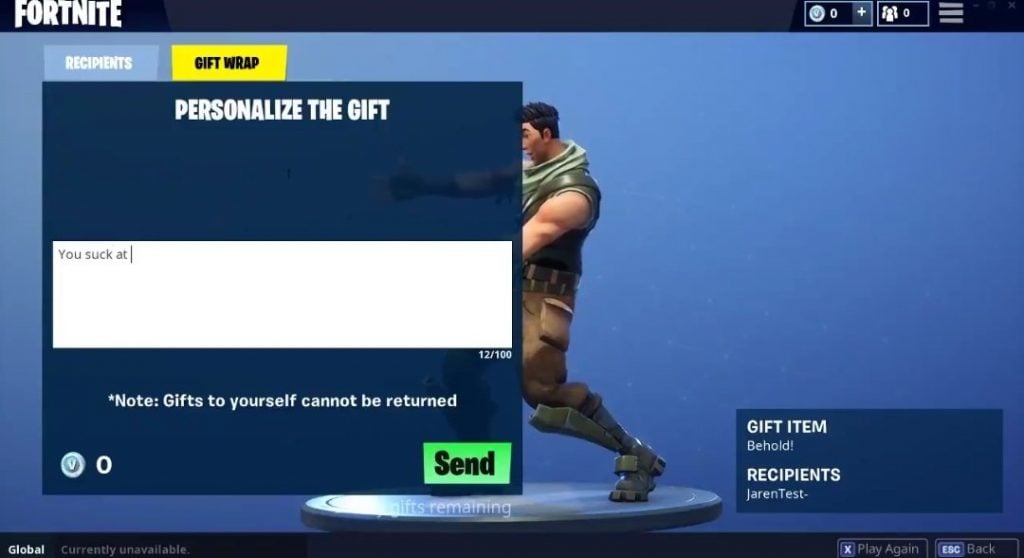 Fortnite gifting