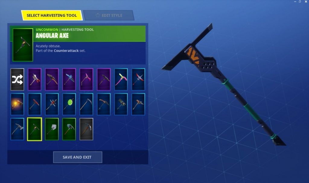 Angular Axe Fortnite Pickaxe