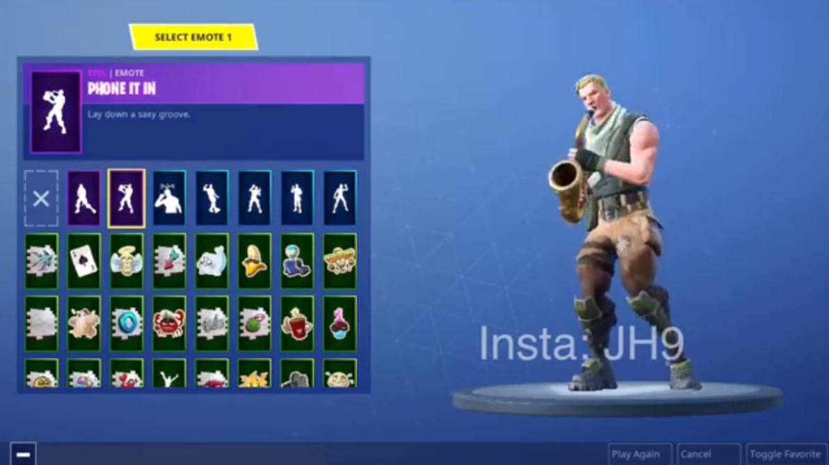 Fortnite leaked emotes and 3d skins in game
