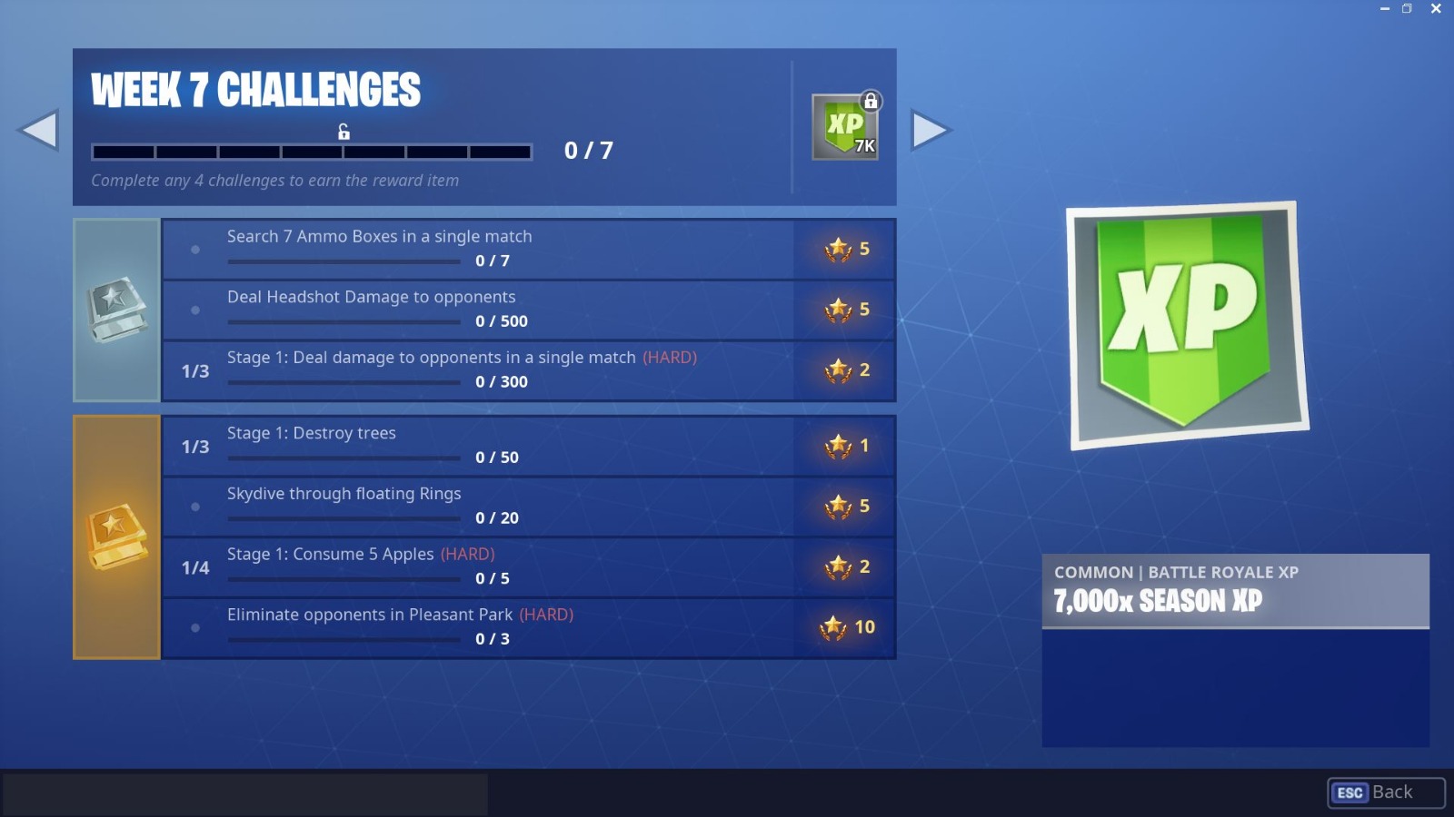 Fortnite Season 6, Week 7 Challenges Revealed