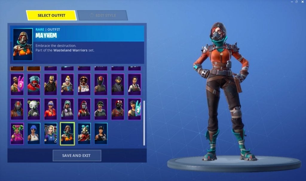 Mayhem Fortnite Skin In Game