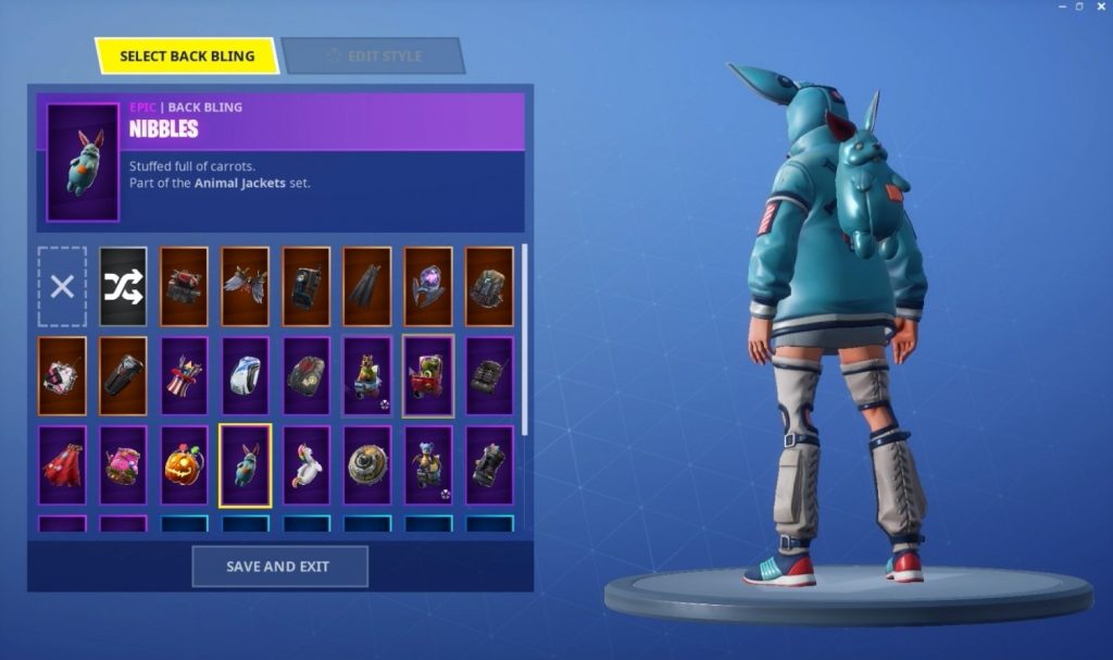Nibbles Back Bling Fortnite