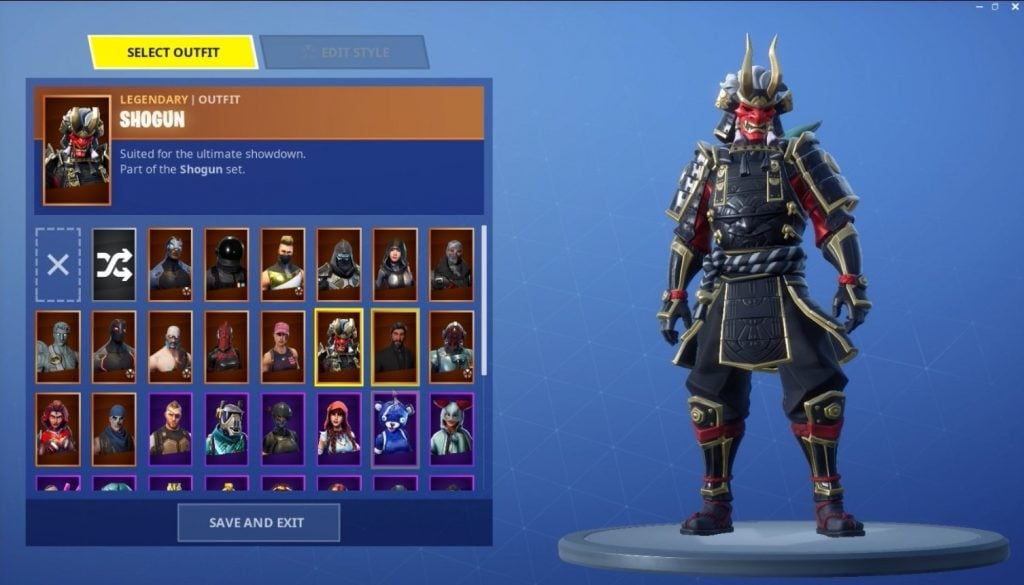 Shogun Fortnite Skin In Game