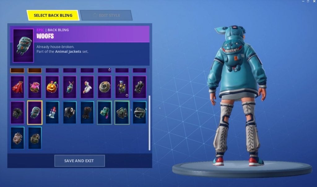 Woofs Back Bling Fortnite