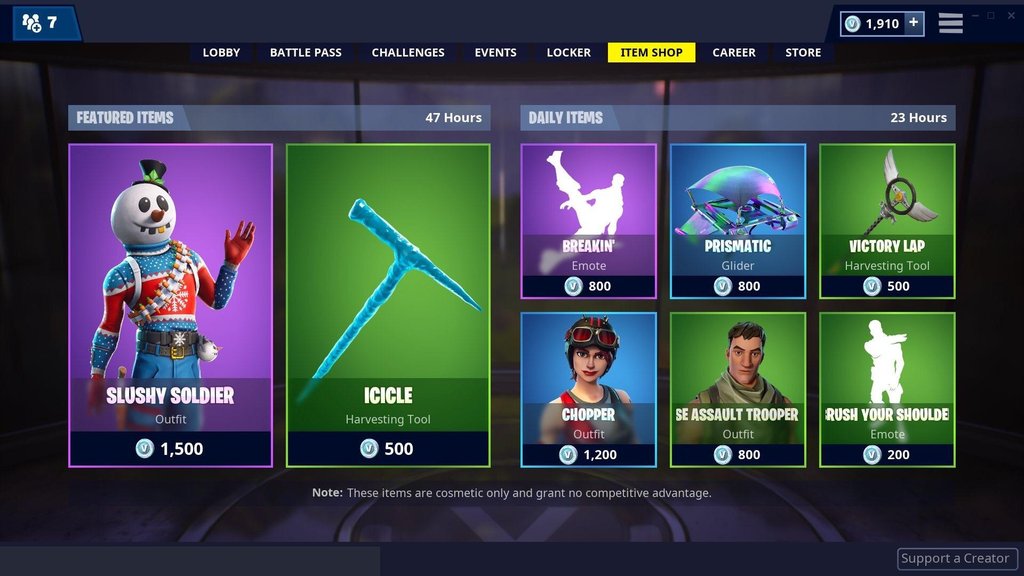 Fortnite Item Shop 14th December Slushy Soldier Skin