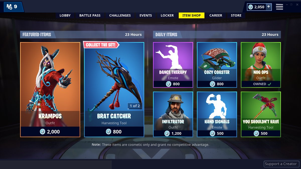 Fortnite Item Shop 24th December