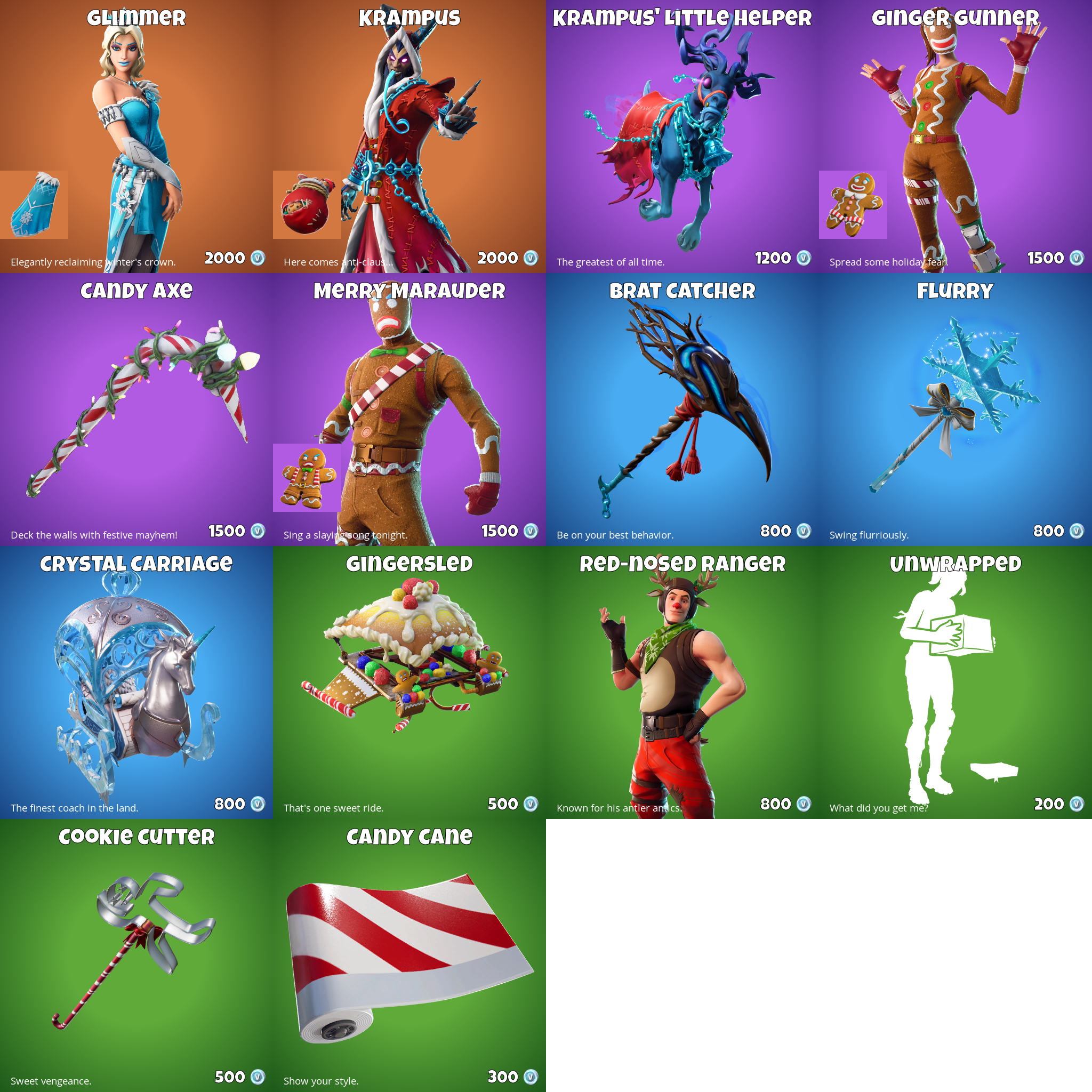 Fortnite Item Shop 25th December - New Fortnite Skins