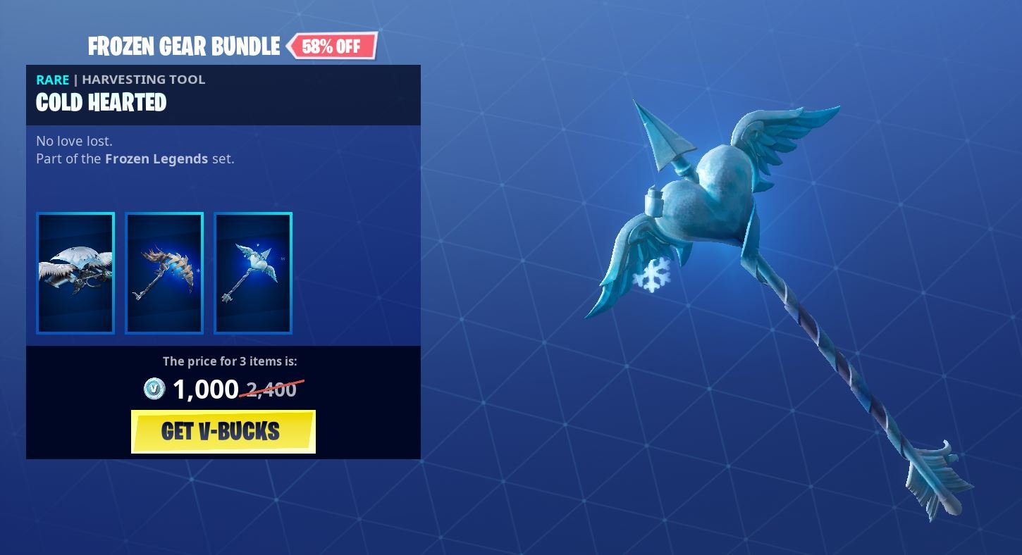 Fortnite Frozen Gear Bundle