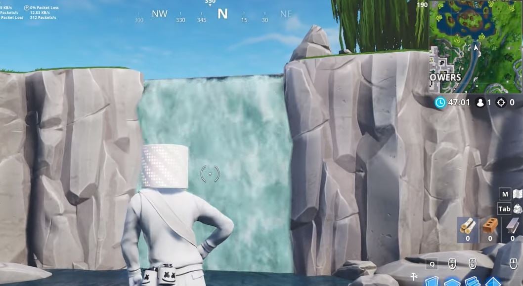 South of Loot Lake Waterfall Location