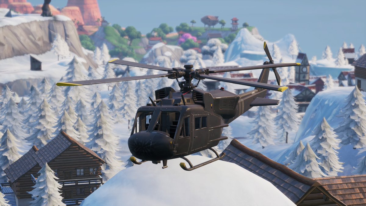 Fortnite Helicopter near Frosty Flights