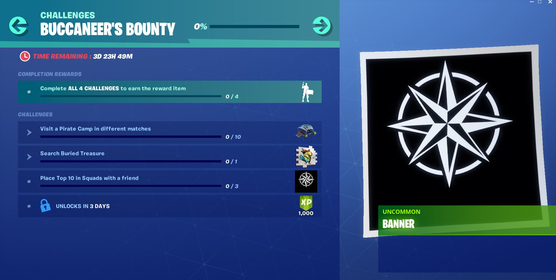 Buccaneers Bounty Challenge and Reward - Day 3