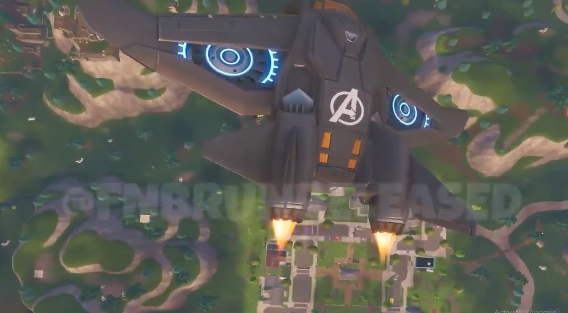 Fortnite Avengers Quinjet Glider