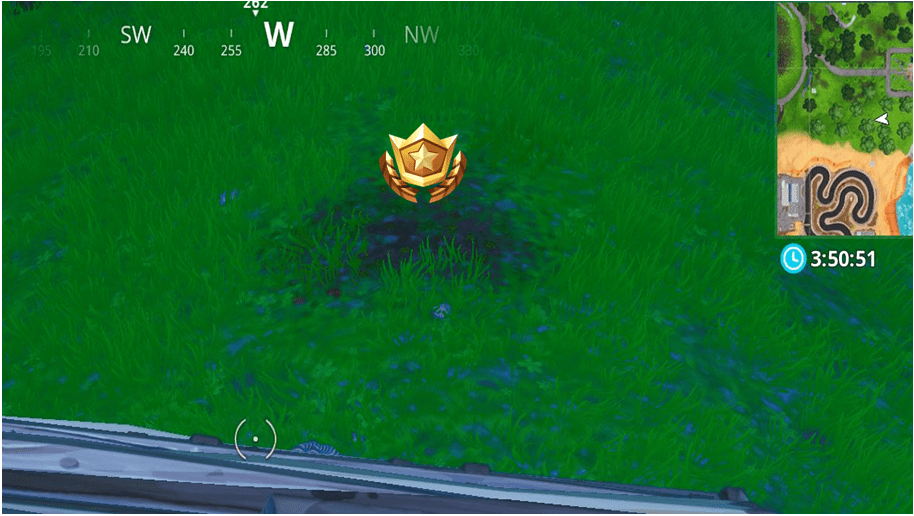 Fortnite Season 8, Week 6 Challenge - Treasure Map Loading Screen Battle Star Location