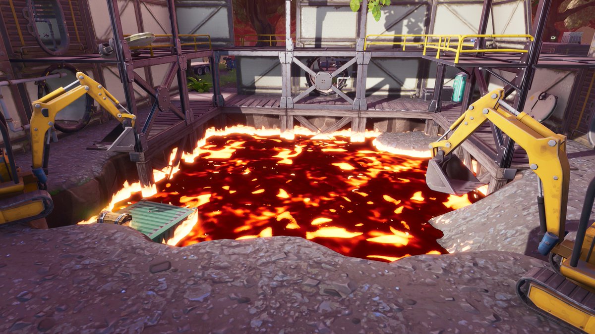 Fortnite Dusty Divot Dig Site Lava