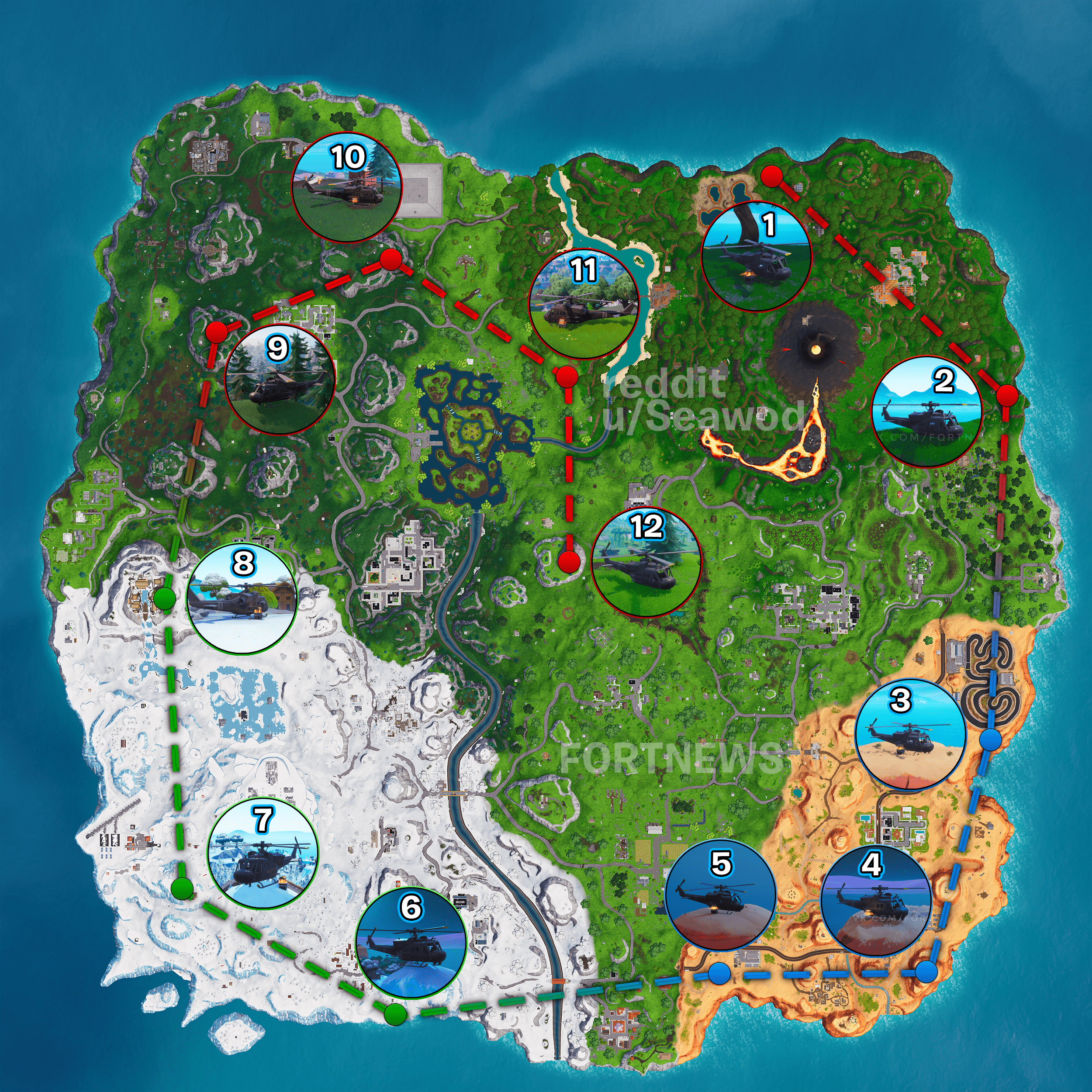Fortnite Helicopter Map Location