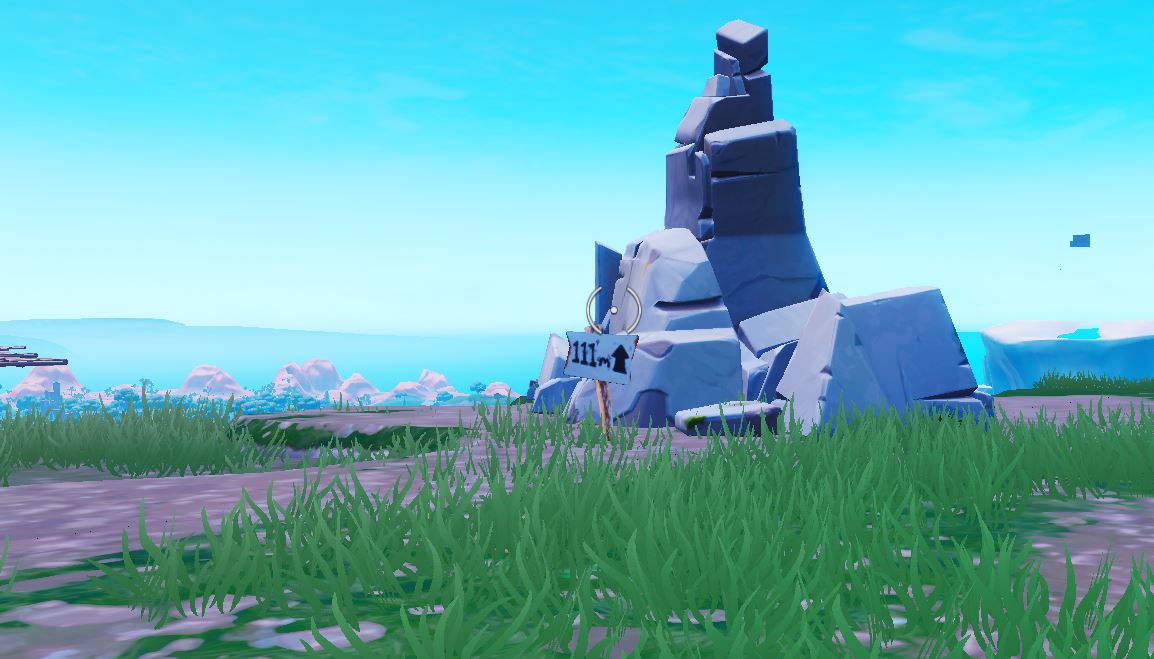 North east of Snobby Shores Highest Elevation Point Fortnite