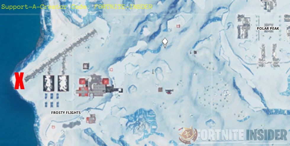 Search the X on the treasure map signpost in Paradise Palms X Location