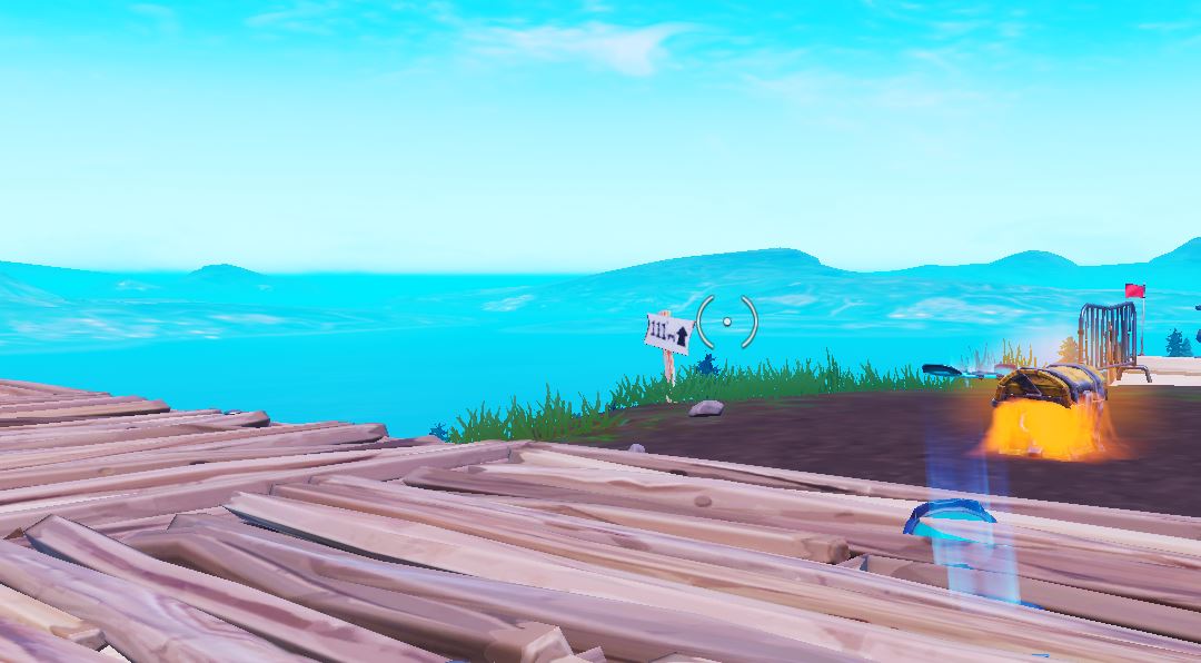 South of Pleasant Park Highest Elevation Point Fortnite Location