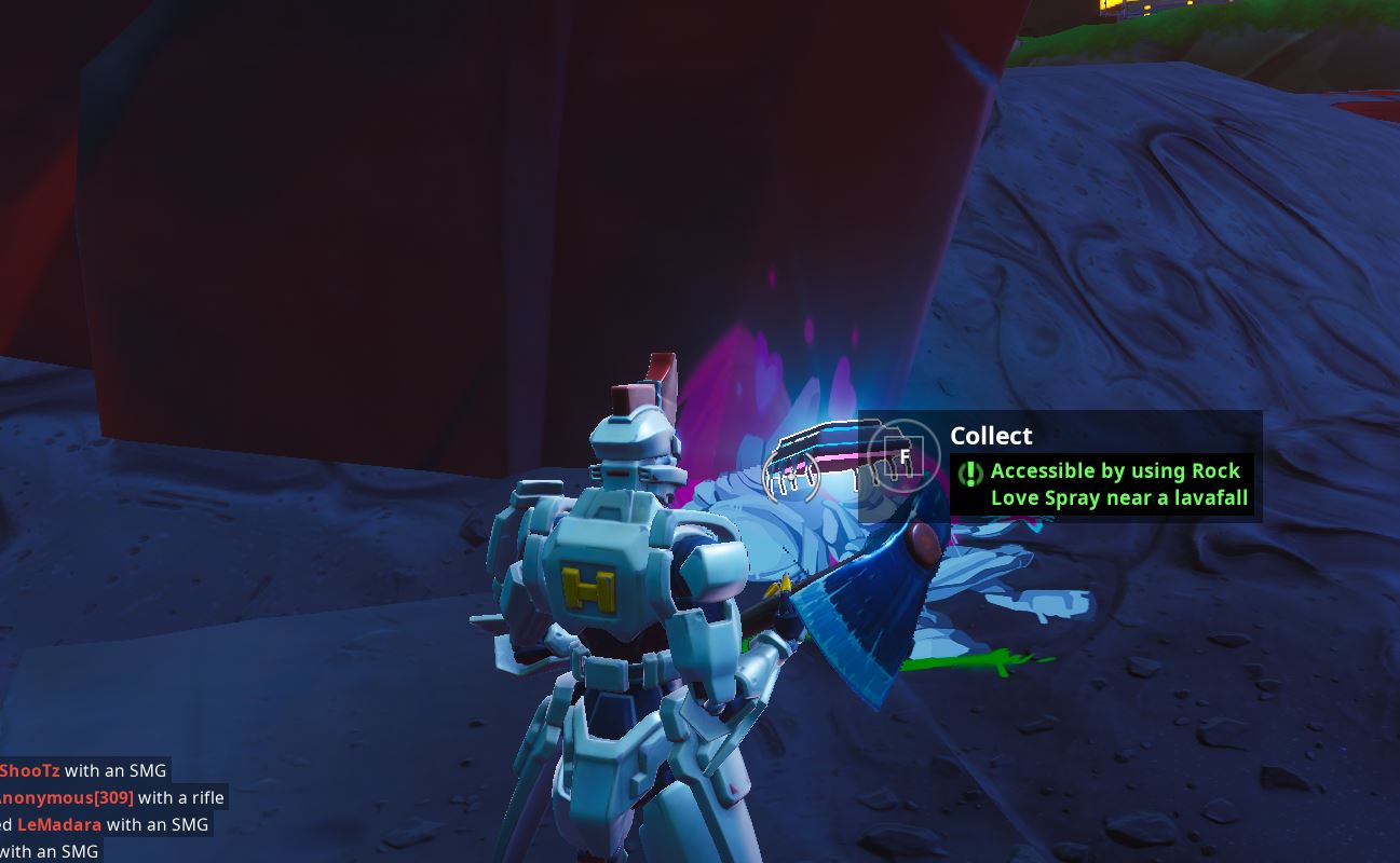Accessible by using Rock Love Spray near a lavalfall map location guide