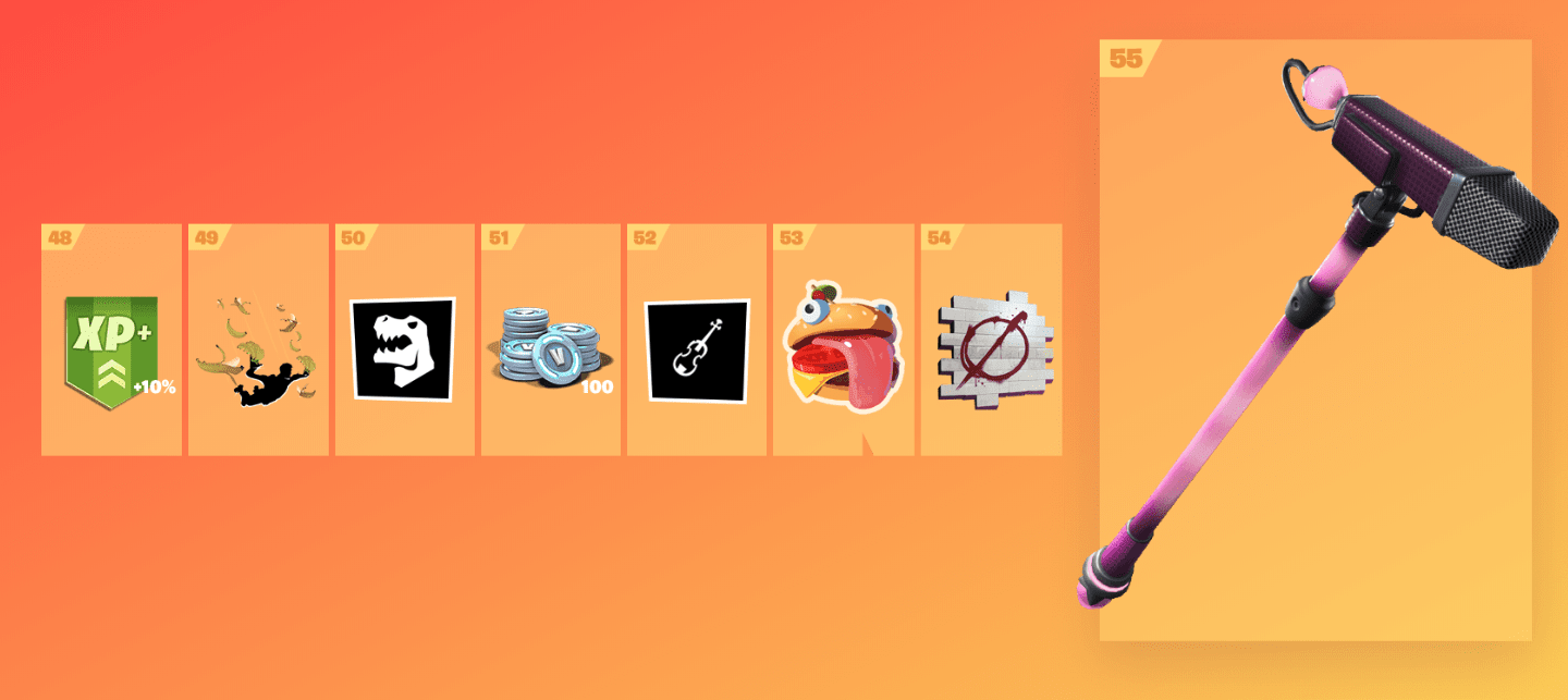 Fortnite Season 9 Battle Pass Rewards - Tier 48-55