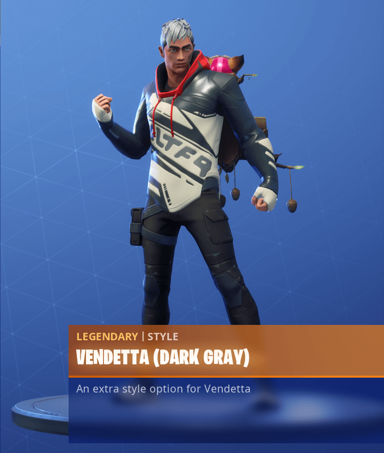 Fortnite Season 9 Vendetta Skin Challenges - Dark Gray