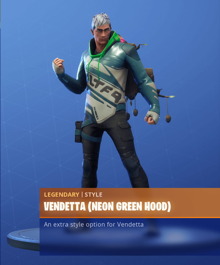 Fortnite Season 9 Vendetta Skin Challenges - Neon Green Hood