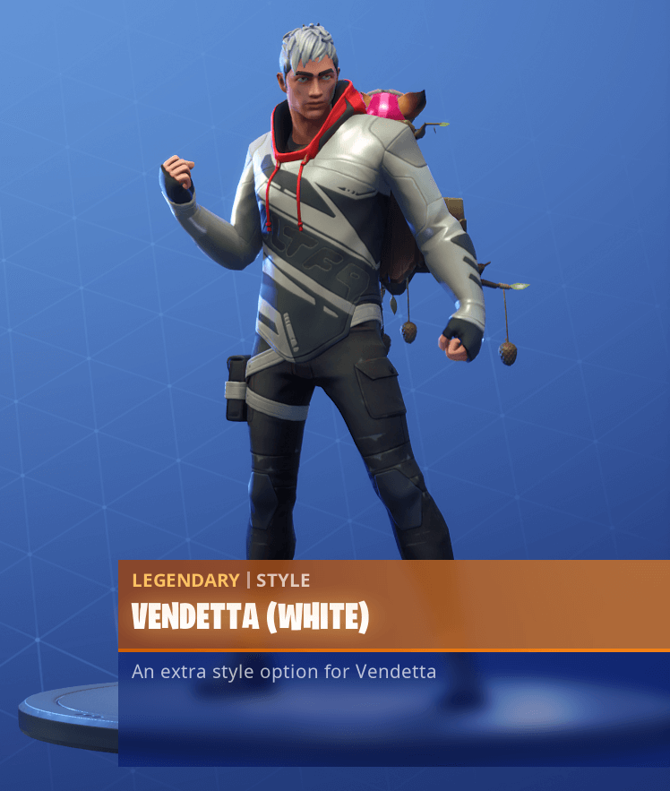 Fortnite Season 9 Vendetta Skin Challenges - White