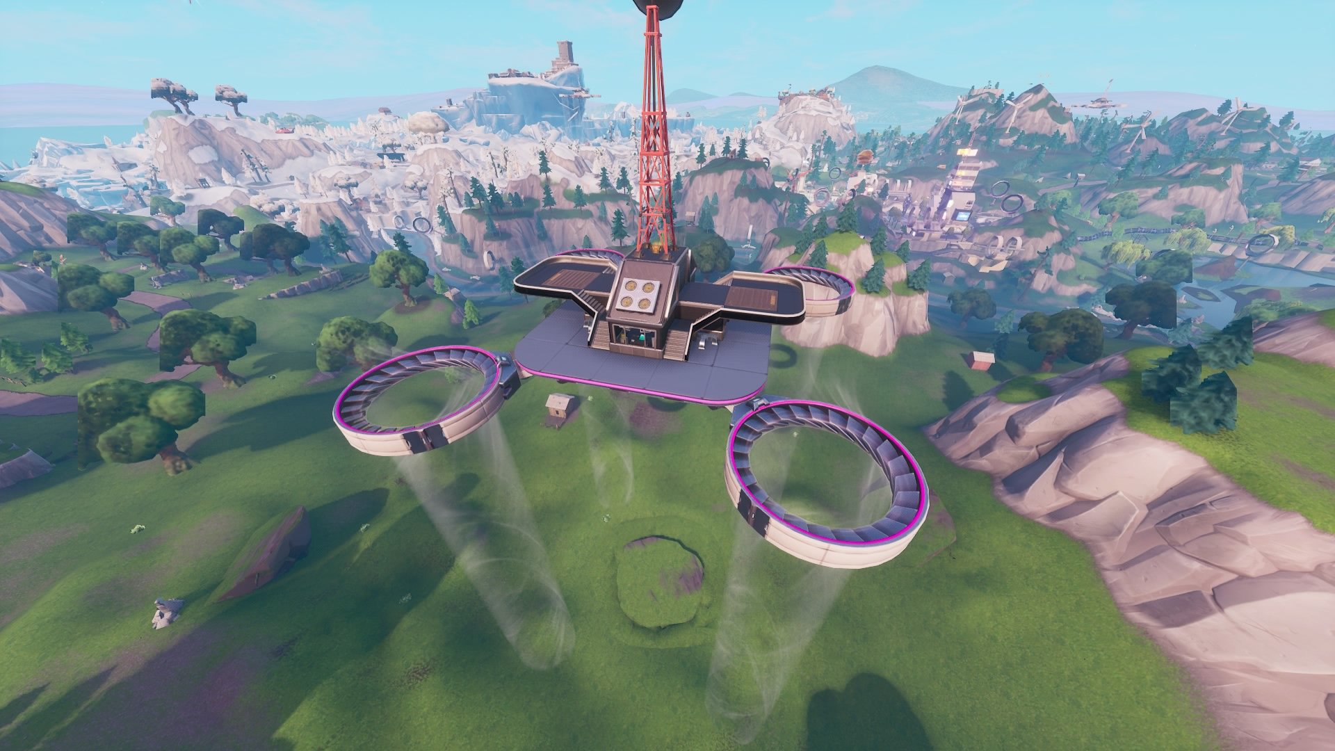 Fortnite Sky Platforms All Locations Map