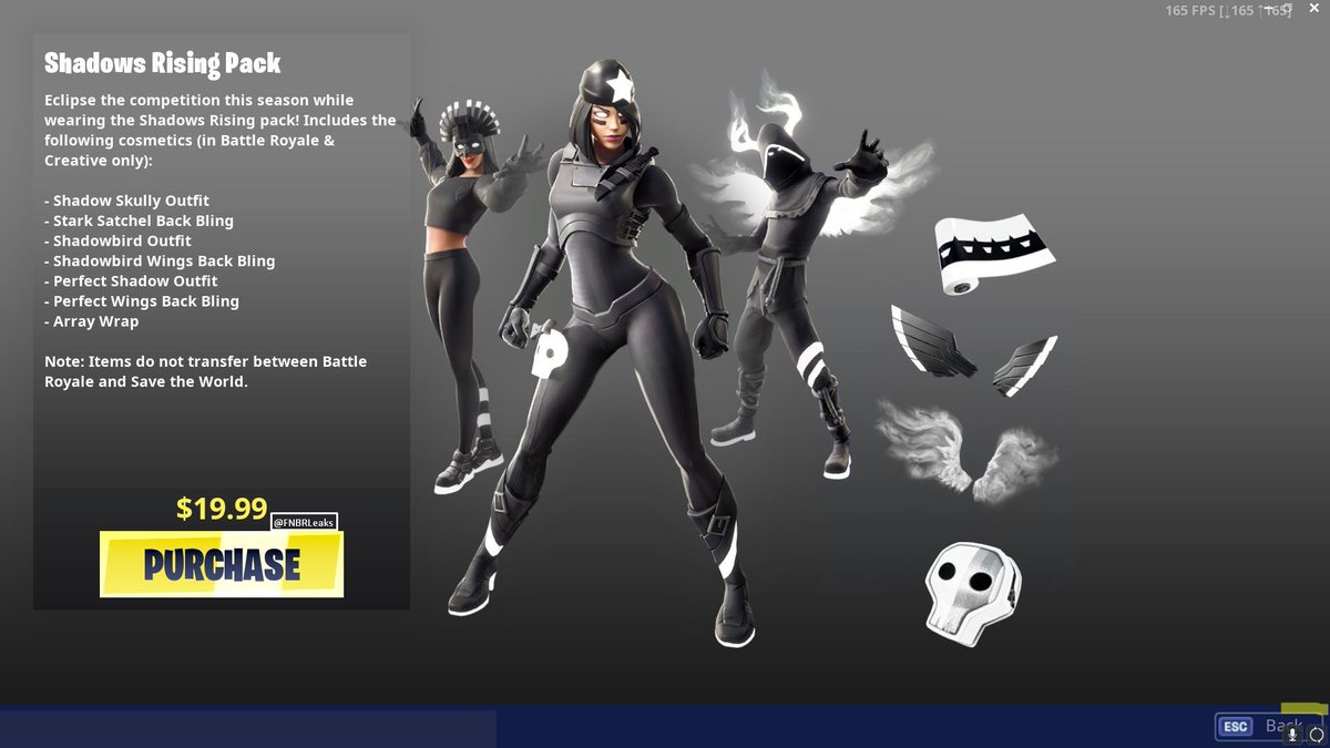 Fortnite Shadow Rising Pack