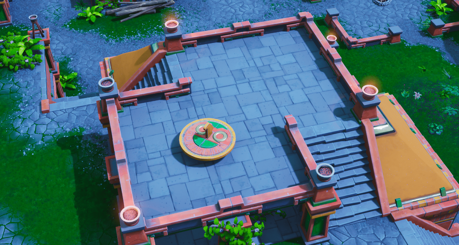Fortnite Sunny Steps Sundial Clock Location